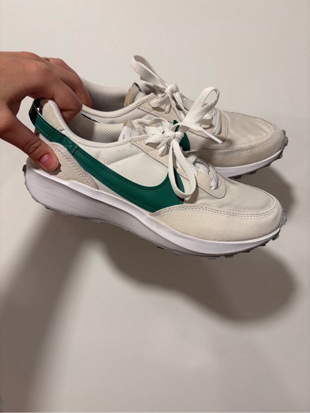 Women’s Cream & Green Nike Sneakers